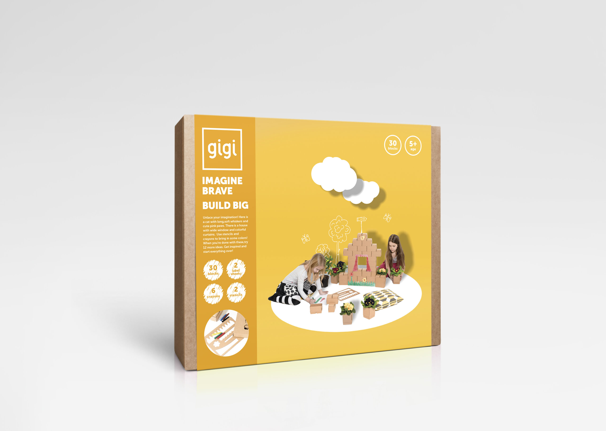 GIGI Bloks Karton  30 XL SET GIRL Bausteine