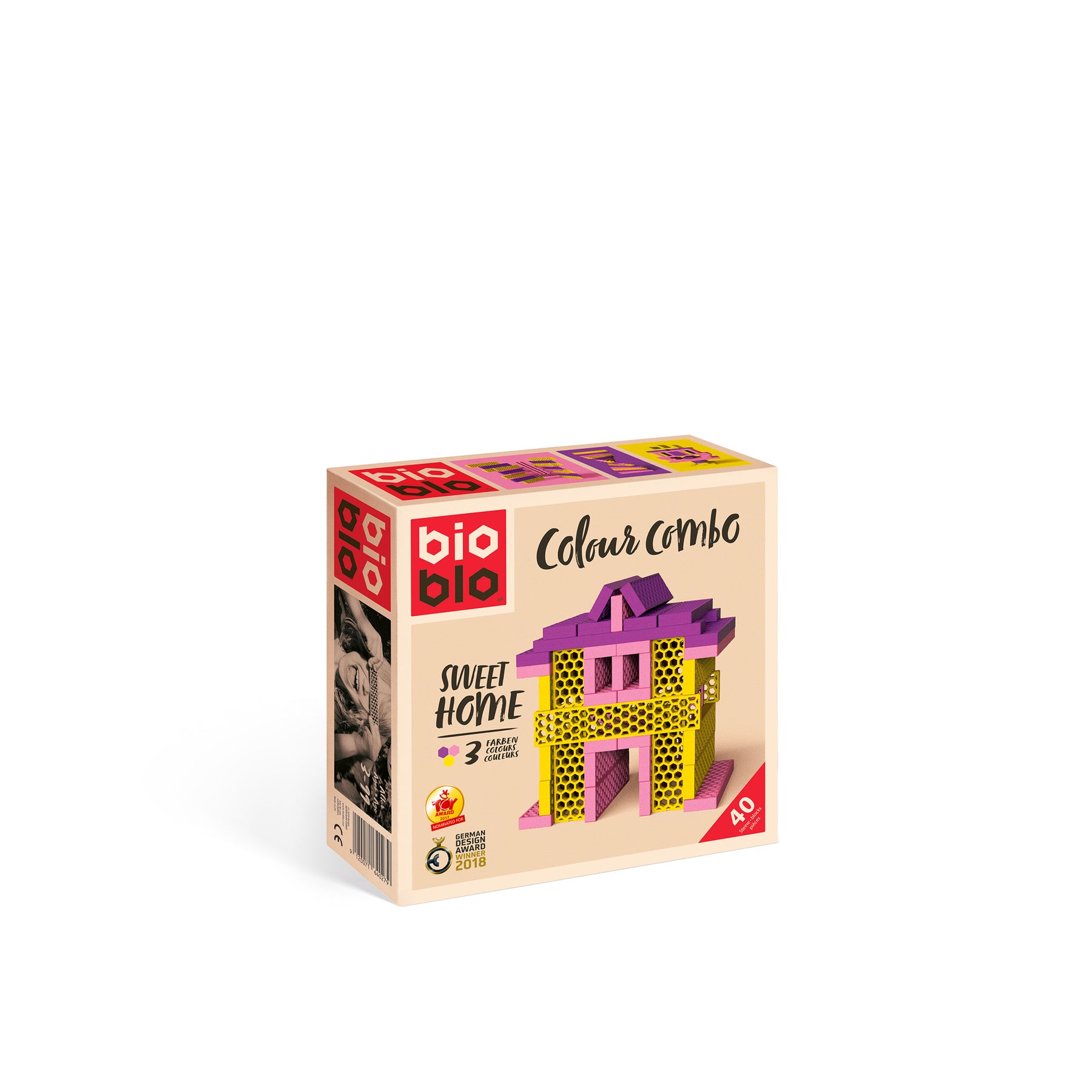 BioBlo Colour Combo "Sweet Home" 40 Bausteinen